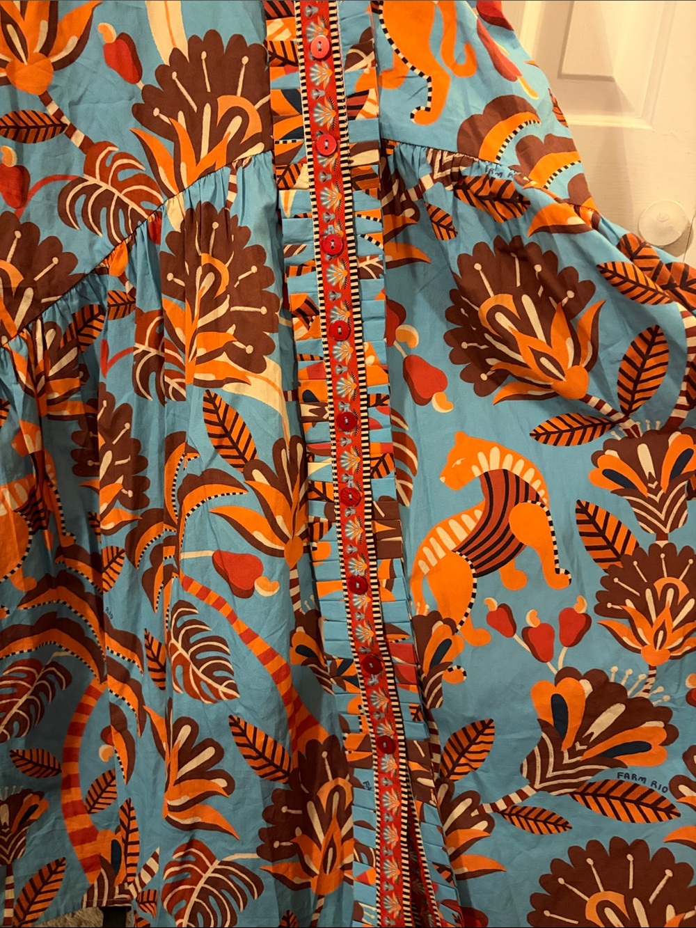 FARM Rio x Anthropologie Square-Neck Midi Dress - Picture 8 of 12